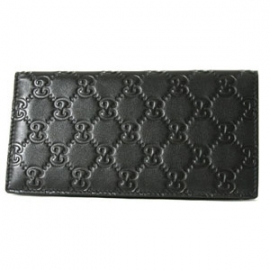 (GUCCI)グッチコピー財布 シマ 長財布（札入れ） ブラック 224183A0V1R1000