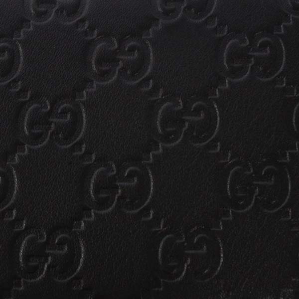 (GUCCI)グッチコピー財布 シマ 長財布 ブラック 244994A0V1R1000