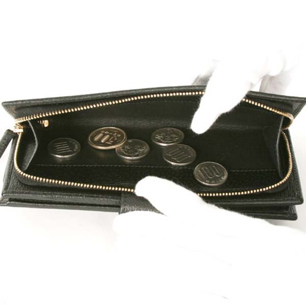 (GUCCI)グッチコピー財布 GG柄 長財布 ブラック 154256F4DYG1000