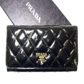財布 コピー プラダ N級品 アンティークソフト　二つ折長財布（ブラック）1M1132