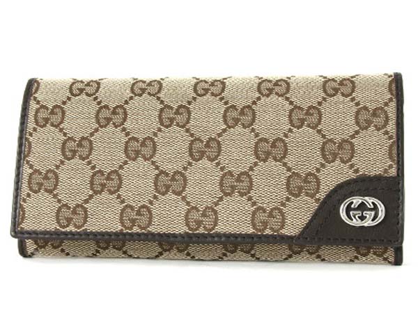 (GUCCI)グッチコピー財布 ニューブリット GG柄 長財布 216589FAFXN9569