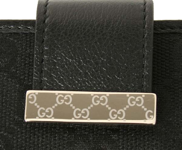 (GUCCI)グッチコピー財布 GG柄 長財布 ブラック 212096FFP5G1000