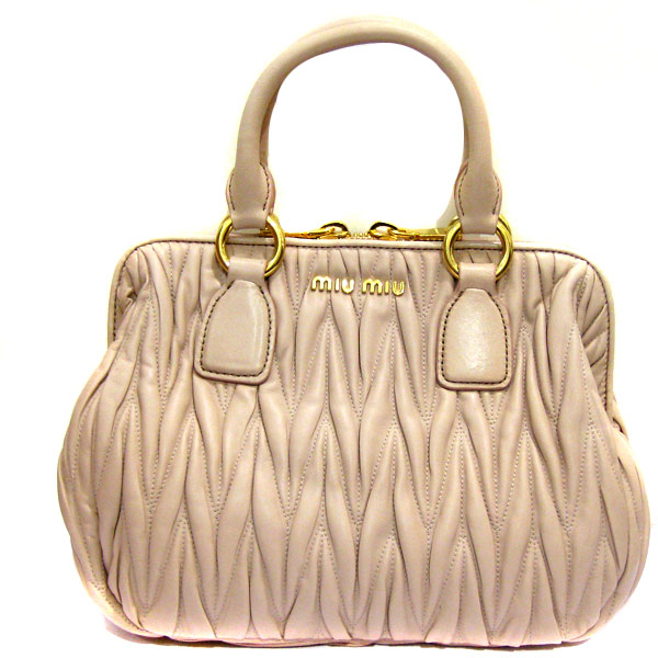 ミュウミュウコピー MIUMIU レディース バッグ MATELASSE マトラッセ ギャザー 2wayショルダーバッグ rln059n88