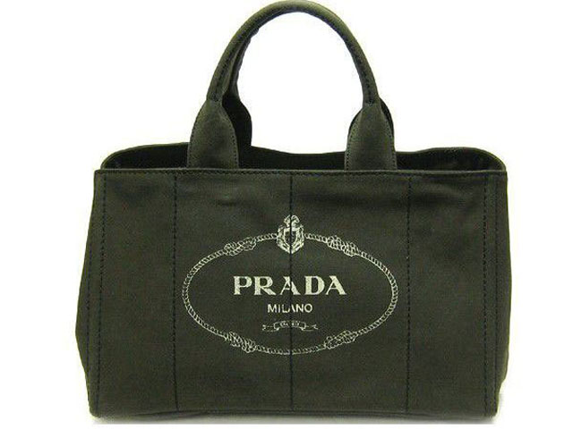 (PRADA)プラダコピー激安 トートバッグ ロゴ キャンバス カーキB1872B-3