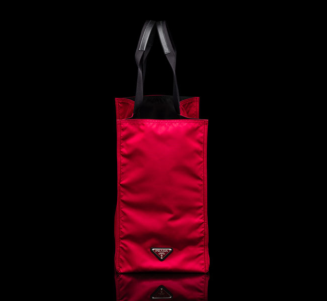 2013年春夏新作 プラダ/PRADA バッグ メンズ テスートサフィアーノ ナイロントートバッグ レッド VA1001-064-383