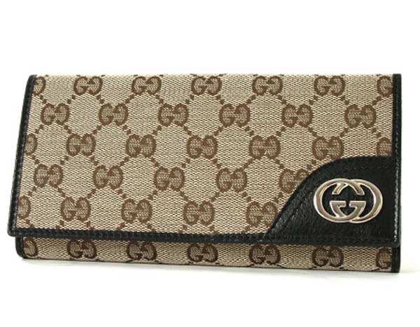 (GUCCI)グッチコピー財布 ニューブリット GG柄 長財布 181593FAFXG9769