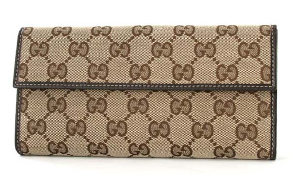 (GUCCI)グッチコピー財布 GG柄 長財布 ベージュ＆ダークブラウン 212089FFP5G9643