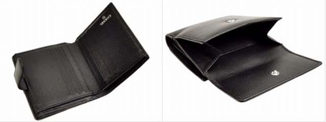 (CHANEL)シャネル コピー 二つ折り財布 レザー ジャケットモチーフ ココマーク A48687