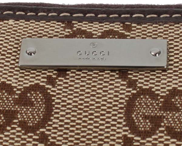 (GUCCI)グッチコピー財布 GG柄 長財布 ベージュ＆ダークブラウン 233193F40IR9643