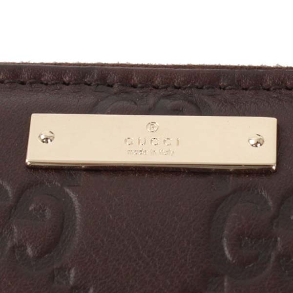 (GUCCI)グッチコピー財布 シマ 長財布 ダークブラウン 233193A0V1G2019