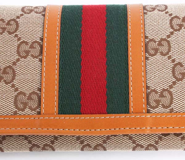 (GUCCI)グッチコピー財布 ウェビングライン 長財布 258040FWCZG9772