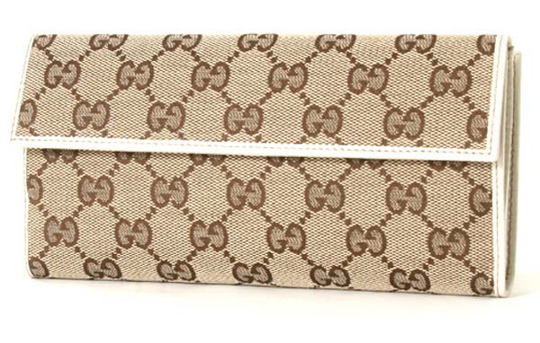 (GUCCI)グッチコピー財布 GG柄 長財布 ベージュ＆アイボリー 212089FFP5G9761