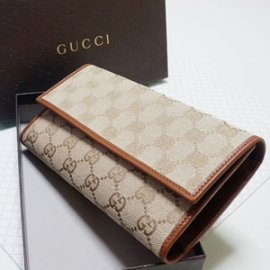 グッチコピー 長財布 GGキャンバス×レザー GUCCI 257303 FAFXG 9684