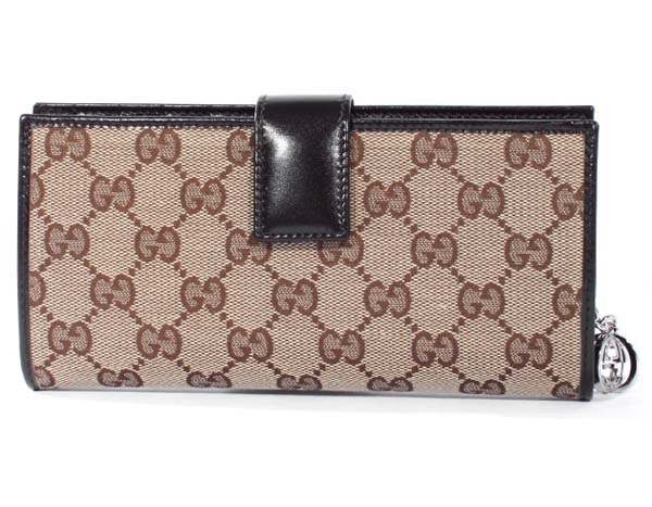 (GUCCI)グッチコピー財布 GGトゥインズ 長財布 ベージュ&ブラック 233024F4C7N9643