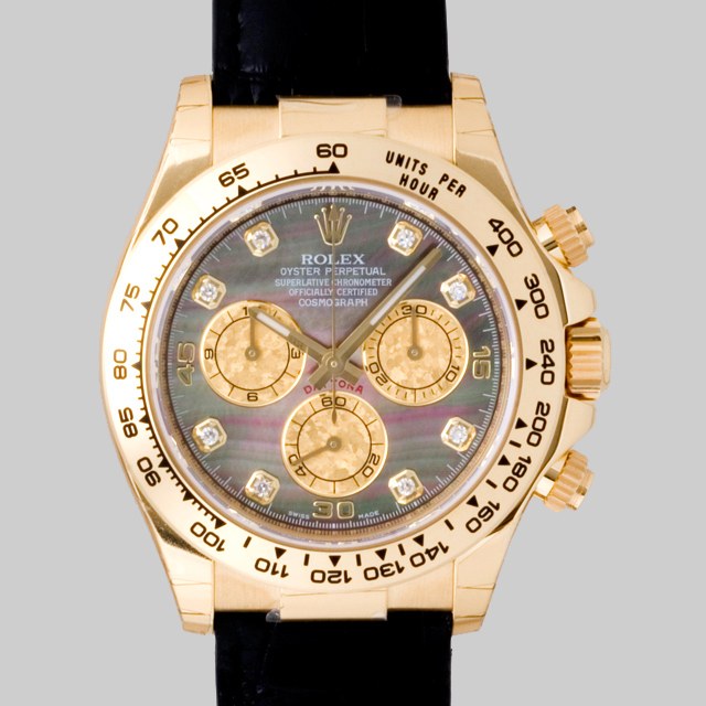 ロレックスコピー ROLEX デイトナ ブラック革 ブラックシェル 116518NG