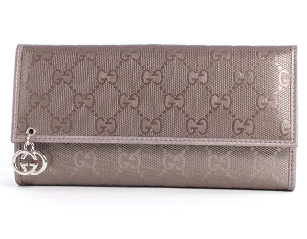 (GUCCI)グッチコピー財布 インプリメ GG柄 長財布 メタリックラベンダー 212104FU4FN5462