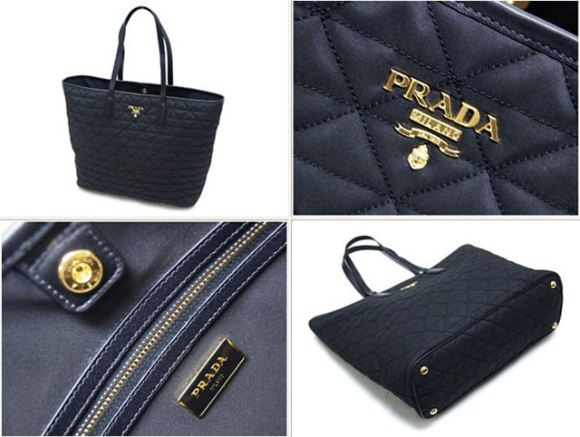 (PRADA)プラダ新作 コピー販売 激安 トートバッグ　キルティング ナイロンブラック　BR4633