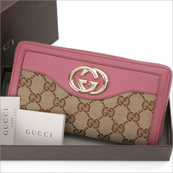 GUCCI グッチコピー ラウンドファスナー長財布 レディース GGキャンバス 308012-FAFXG-8869