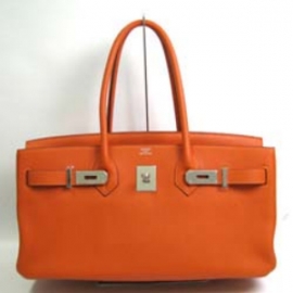 42cmエルメス コピー 激安ショルダーバーキン トリヨンクレマンス/オレンジ HERMES-294