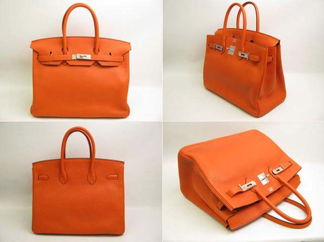 (HERMES)エルメス コピー激安バッグ バーキン35 トリヨンクレマンス オレンジHERMES-153