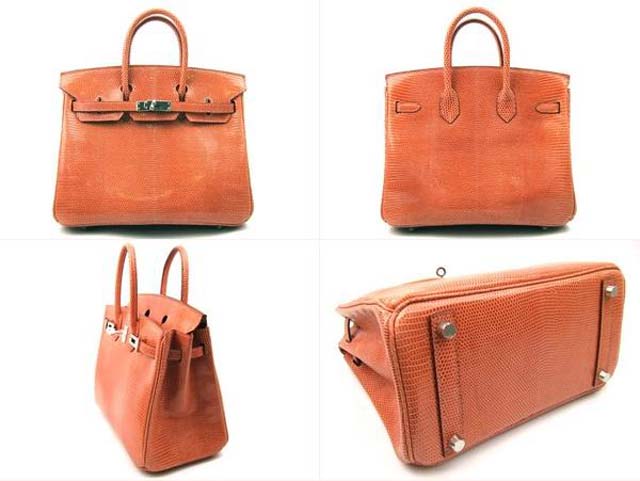 (HERMES)エルメス コピー激安バッグ バーキン25 リザード ロージィ HERMES-144