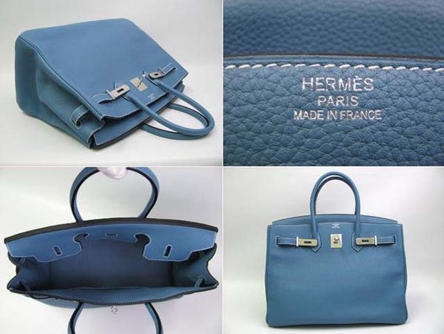 (HERMES)エルメス コピー バーキン35 トリヨンクレマンス ブルージーンHERMES-161