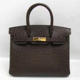 30cm(HERMES)エルメス コピー バーキン30 オーストリッチ マロンフォンセ HERMES-361