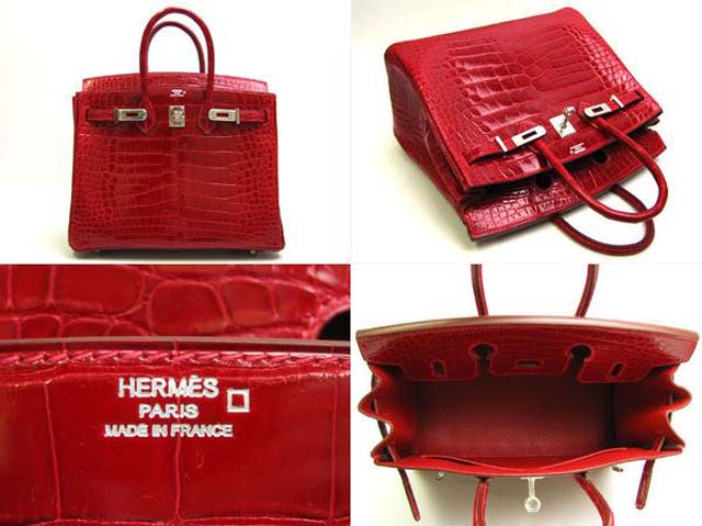 (HERMES)エルメス コピー バーキン25 アリゲーター ブレイズ HERMES-142