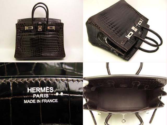 (HERMES)エルメス コピー バーキン25 クロコニロティカス コカオンHERMES-152