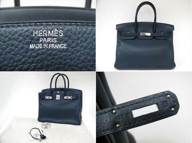 (HERMES)エルメス コピー激安バッグ バーキン35 トリヨンクレマンス ブルーアビスHERMES-150