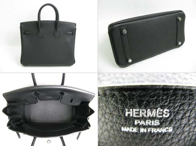 (HERMES)エルメス コピー激安バッグ バーキン25 トゴ ブラックHERMES-145